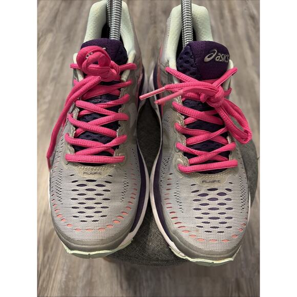 ASICS Shoes - ASICS Gel DS Trainer 22 Women’s Size 7 Gray Pink Running Shoes Lightweight